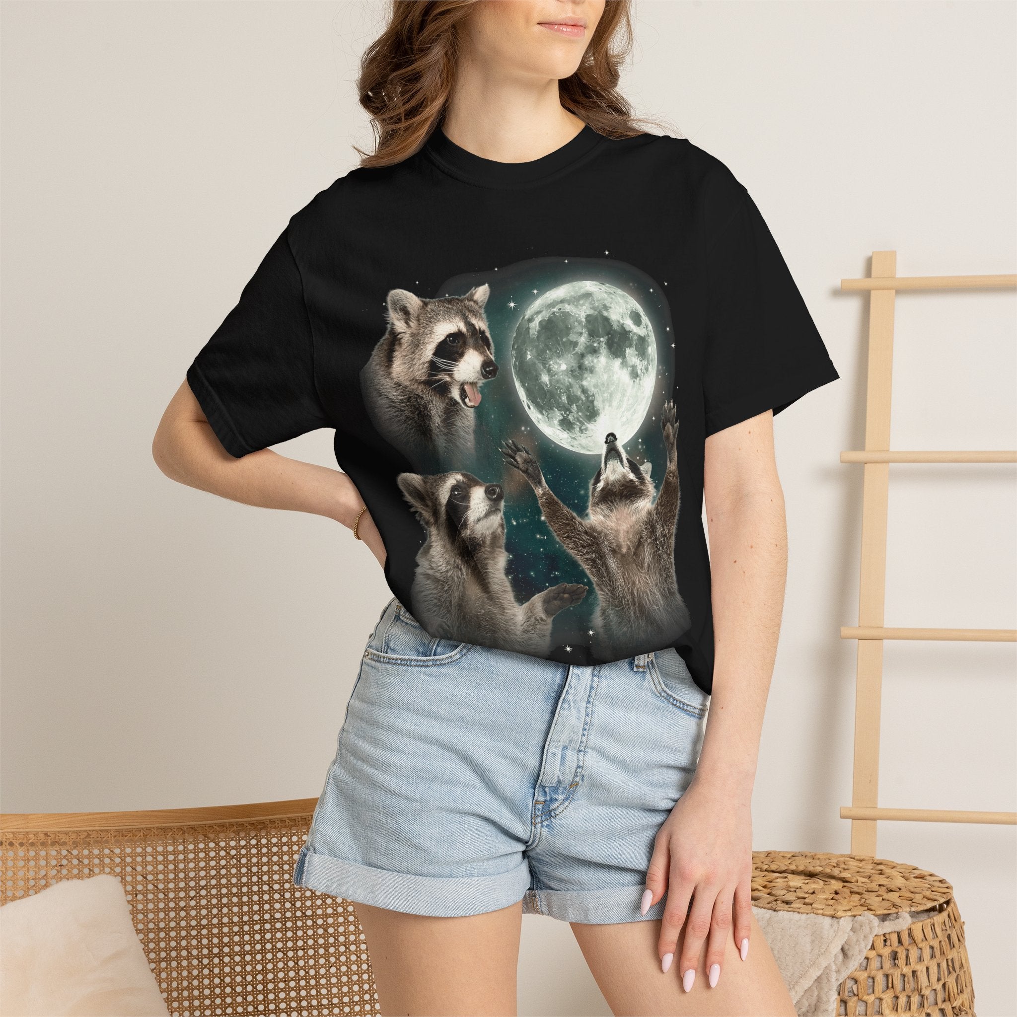 Raccoons Howling At Moon Shirt