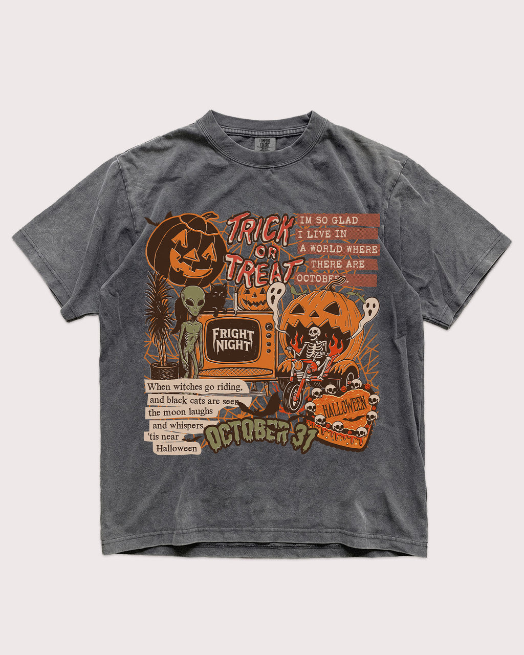 Trick Or Treat Halloween Collage Shirt