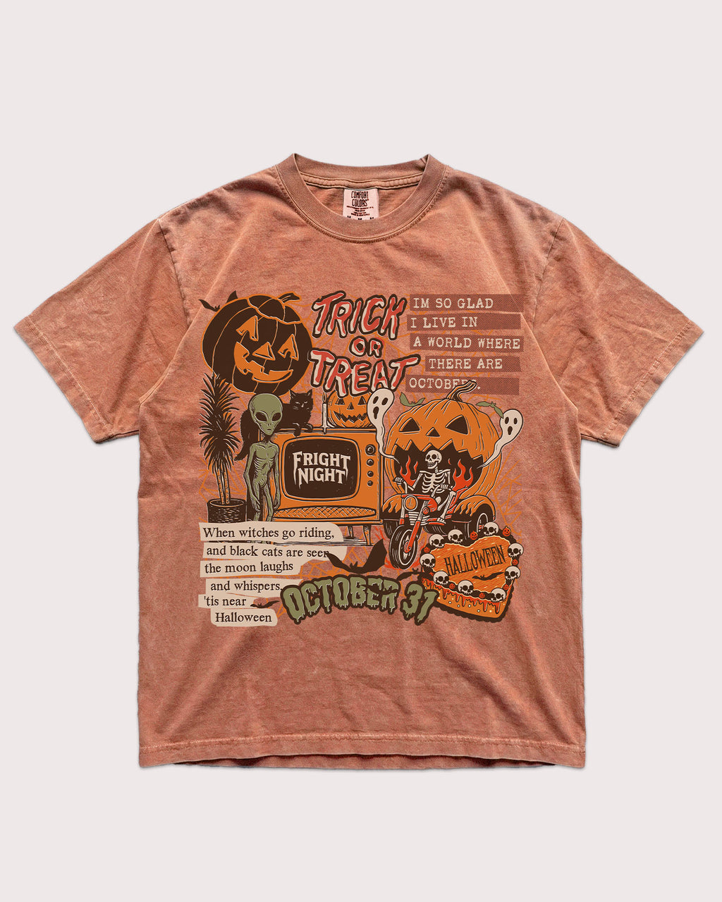 Trick Or Treat Halloween Collage Shirt